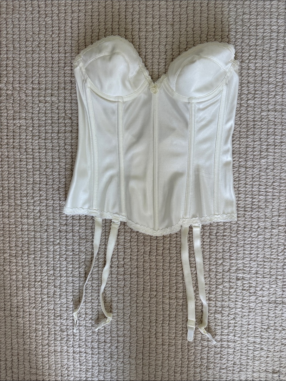 Carnival style 303 Silhouette Maker I long line low back bridal corset 32B ivory
